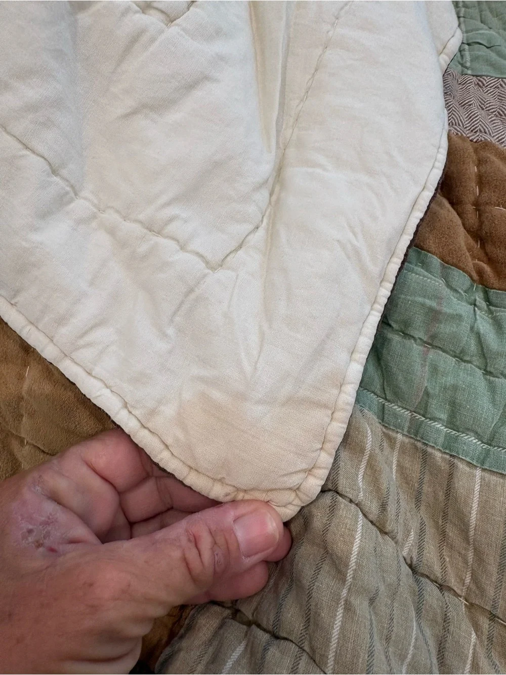 Vintage Woolrich block patchwork twin/double